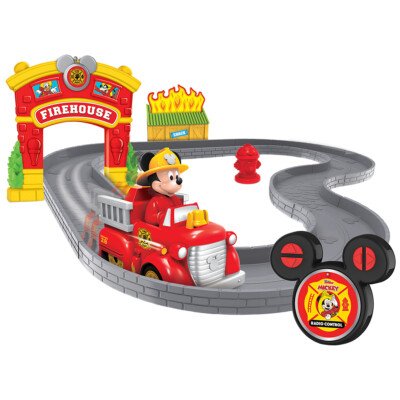 Circuit Mickey Pompier Télécommandé 2.4 GHz – Disney Junior Firehouse Track Set