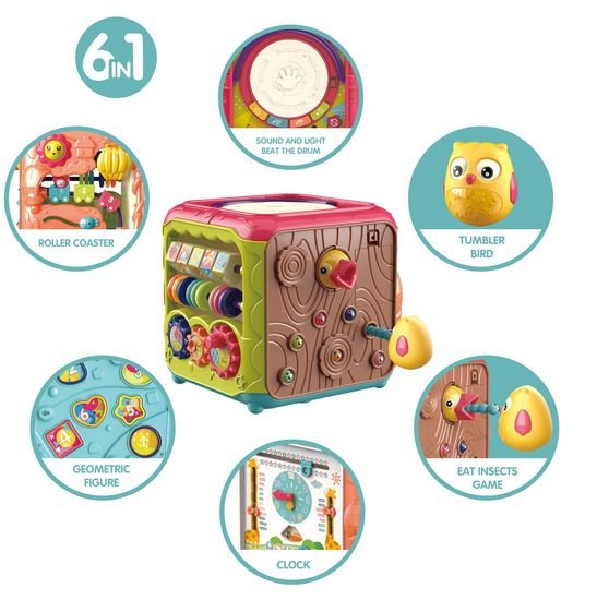 Magic Box 6 en 1 – Cube d’Activités Éducatif pour Bébé