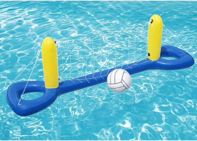 Jeu de Volley-Ball Gonflable pour Piscine – Filet avec Ballon
