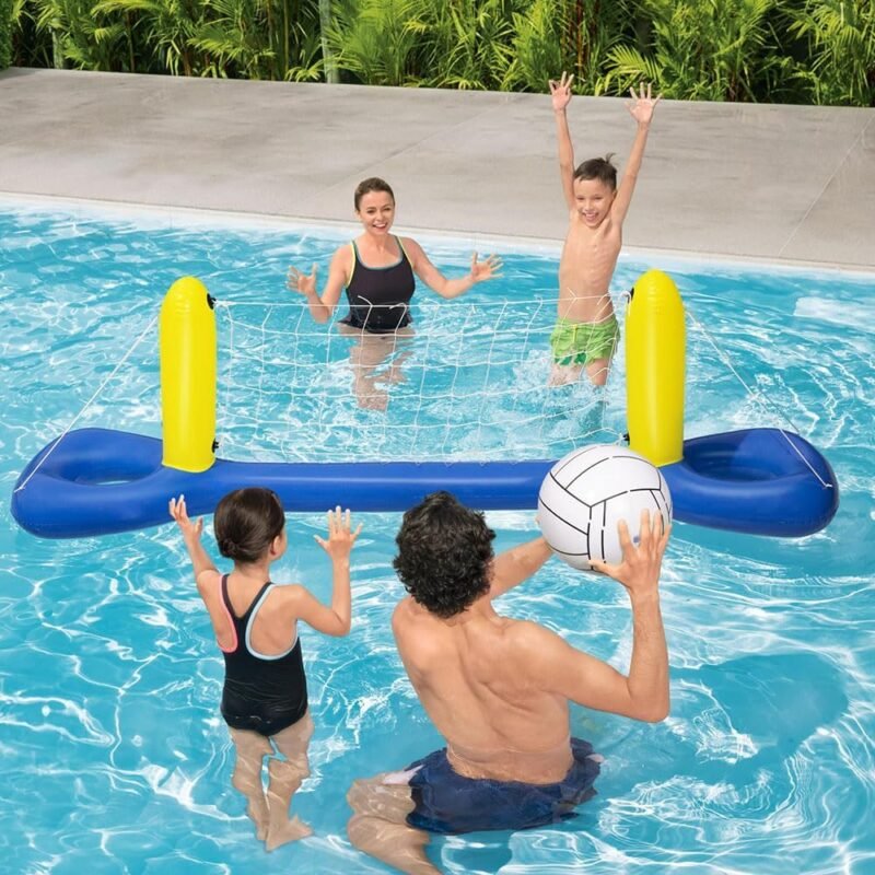 Jeu de Volley-Ball Gonflable pour Piscine – Filet avec Ballon