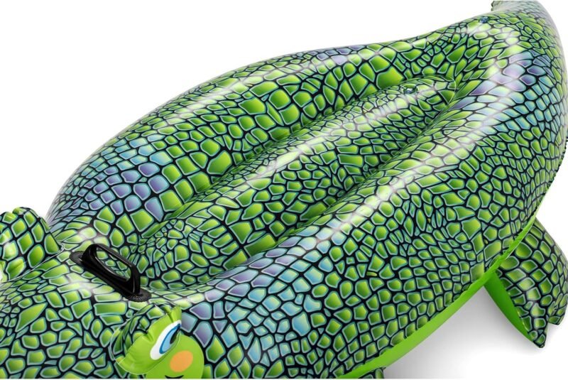 Bouée Crocodile Gonflable pour Piscine – Grand Flotteur Enfant
