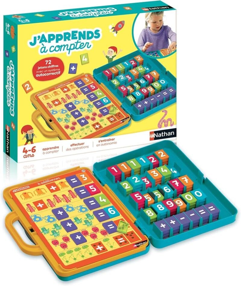 J’Apprends à Compter Nathan – Jeu Éducatif de Mathématiques 4-6 Ans