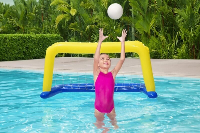 But de Football Gonflable pour Piscine – Jeu Aquatique avec Ballon