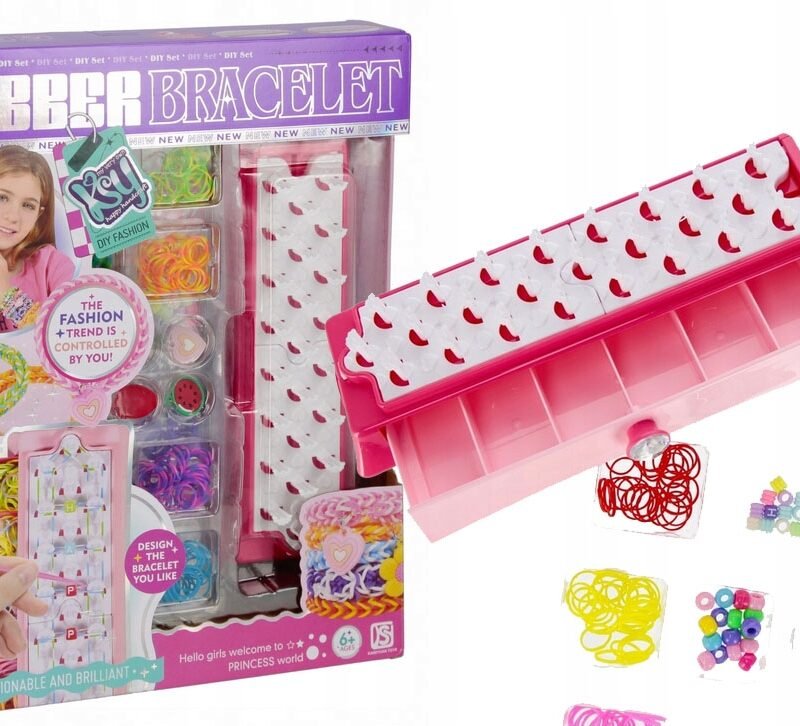 Kit Créatif DIY Bracelets en Élastiques – Set de Création avec Métier à Tisser et Accessoires