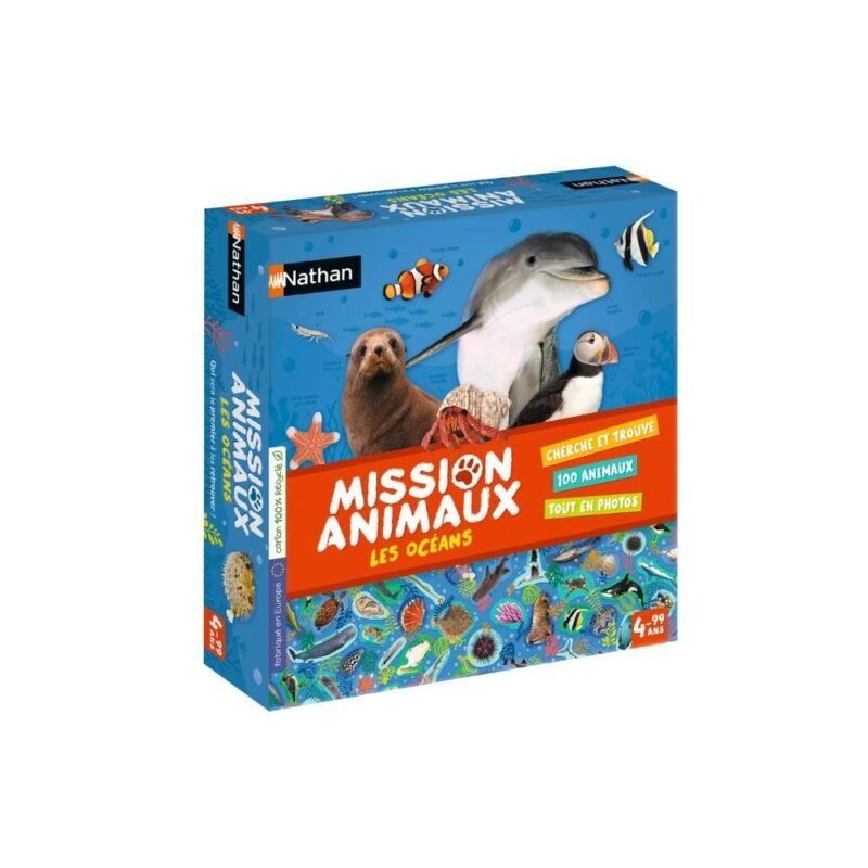 Mission Animaux – Les Océans Nathan – 100 Animaux – Dès 4 Ans