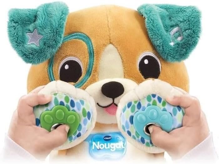 VTech Nougat, Mon Ami Pattes Magiques – Peluche Interactive et Éducative 1-5 Ans