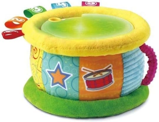 VTech Baby Tambour Lumi Magique – Tambour Musical Interactif et Bilingue pour Bébé