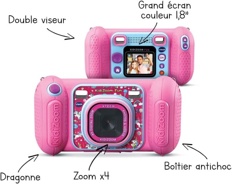 VTech KidiZoom Fun – Appareil Photo Numérique pour Enfant