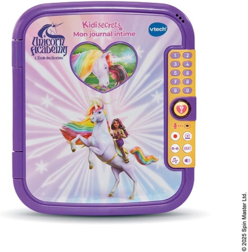 VTech KidiSecrets Mon Journal Intime Unicorn Academy – Journal Électronique Secret
