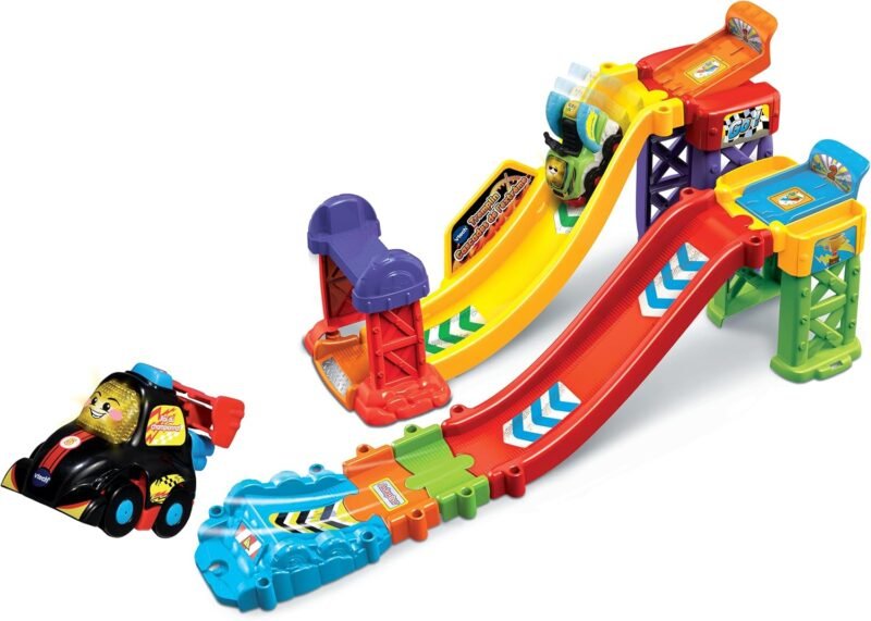 VTech Tut Tut Bolides – Tremplin Cascades de l’Extrême – Circuit de voitures interactif