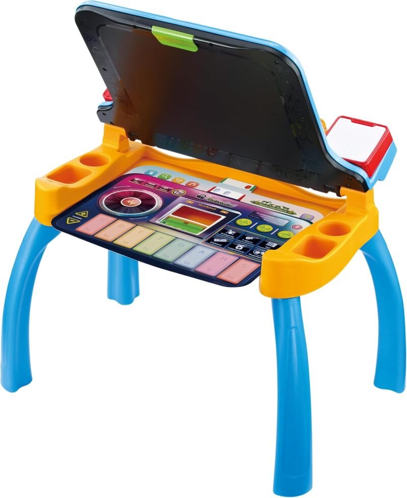 VTech Bureau Éducatif 6-en-1 – Table Interactive avec Activités d’Apprentissage