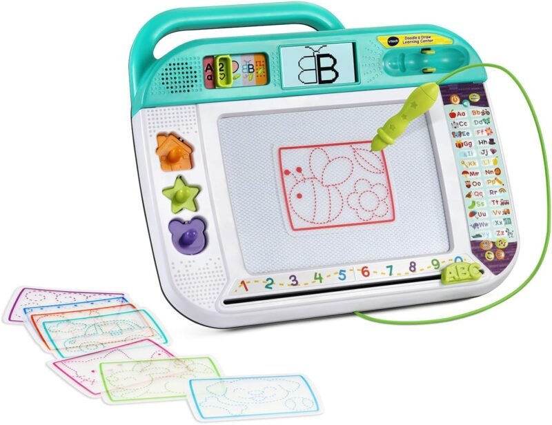 VTech Doodle & Draw Learning Center – Tablette Éducative de Dessin et d’Écriture pour Enfant 3-6 Ans
