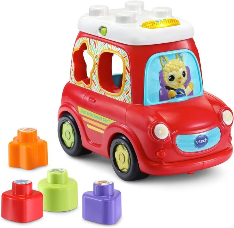 VTech Baby – Sort & Go Smart Car – Voiture interactive avec blocs à trier