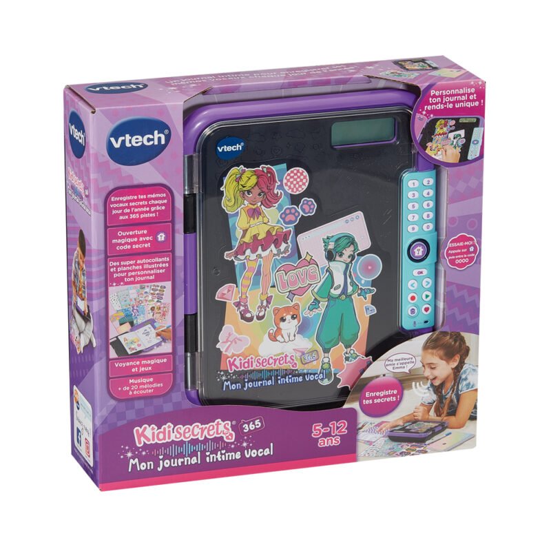 VTech KidiSecrets 365 – Journal Intime Vocal pour Enfant 5-12 ans