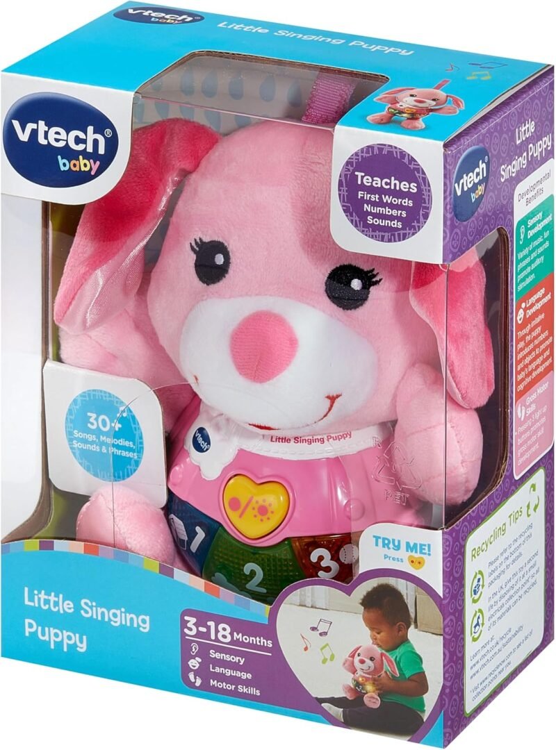VTech Baby – Little Singing Puppy – Chien interactif musical pour bébé 3 à 18 mois