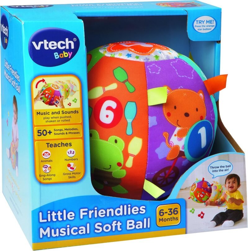 VTech Balle d’Activités Bébé – Balle Sensorielle Éducative Colorée