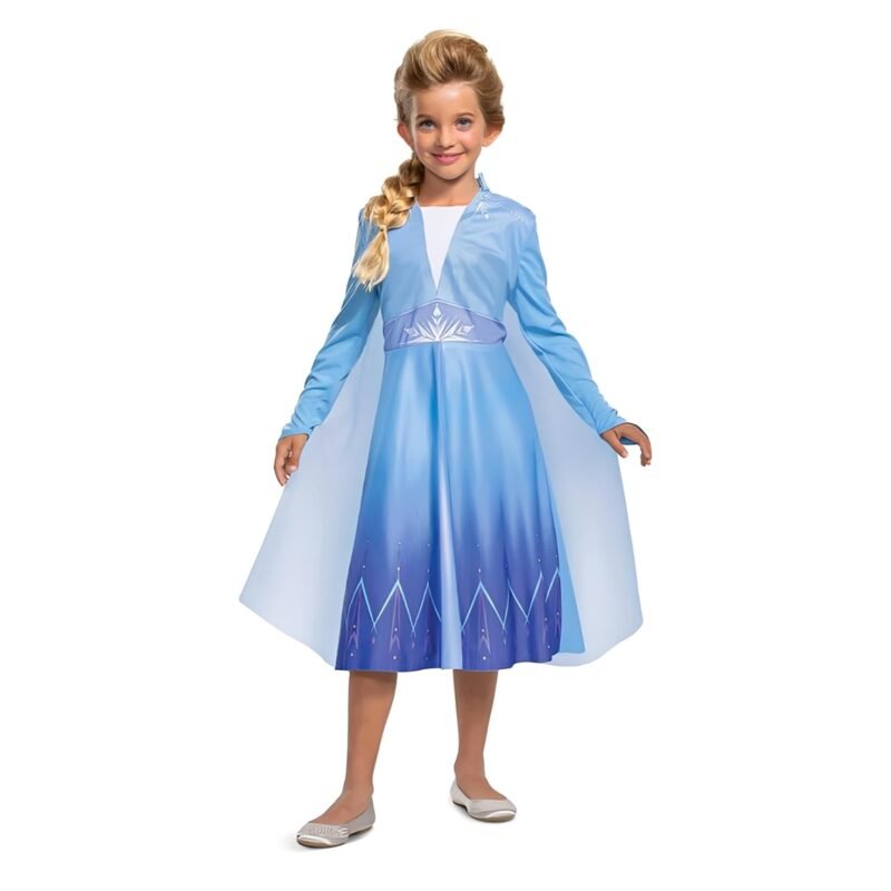 Déguisement Elsa La Reine des Neiges pour Fille – Robe Bleue Princesse Disney