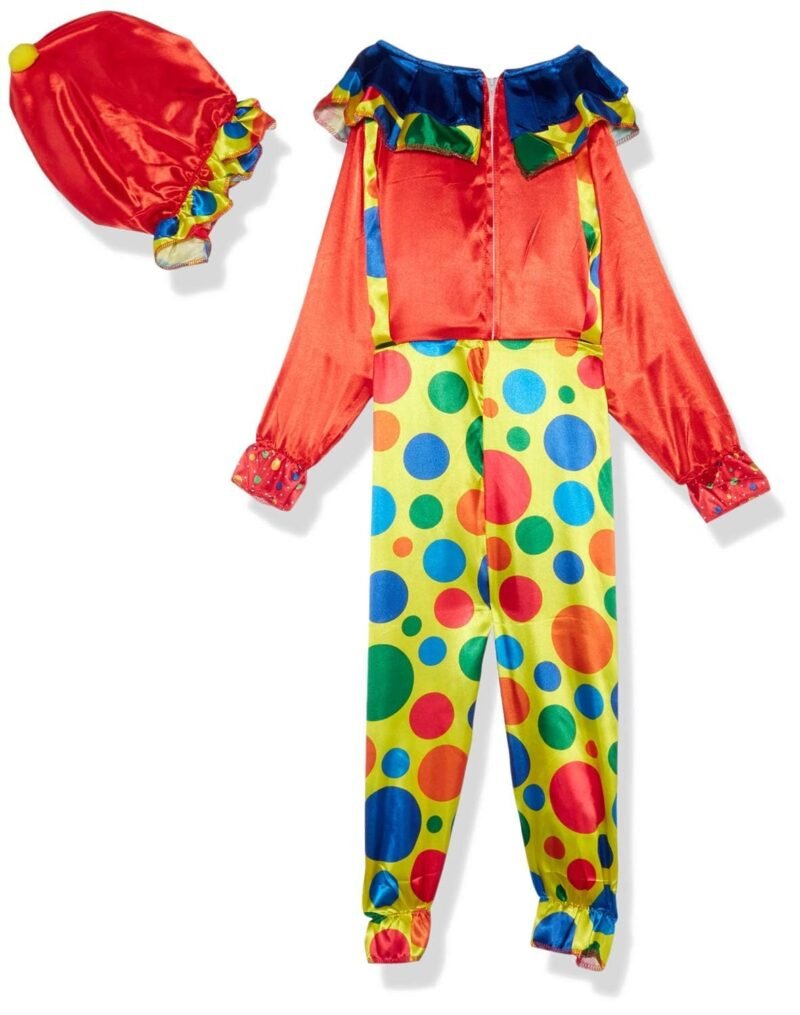 Déguisement de Clown Coloré pour Enfant (Combinaison + Chapeau)