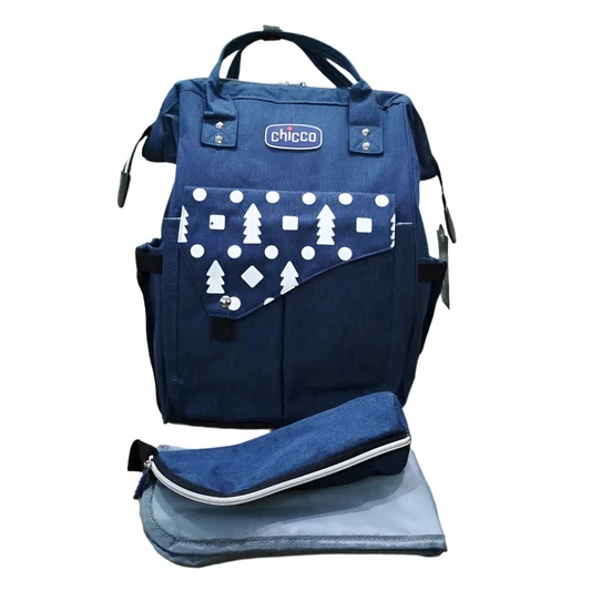 Sac à Dos à Langer Chicco Bleu Marine avec Tapis à Langer