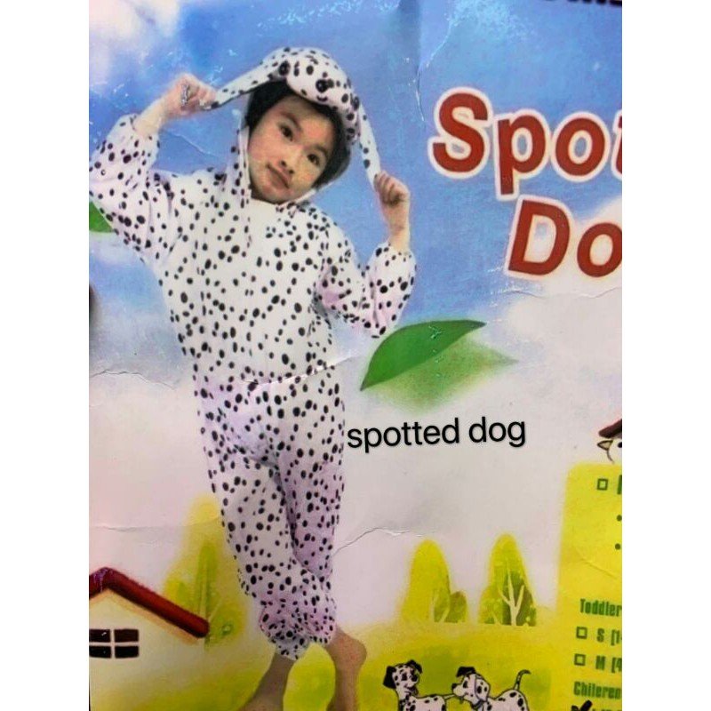 Déguisement Chien Dalmatien pour Enfant – Costume Complet Blanc à Pois Noirs avec Capuche