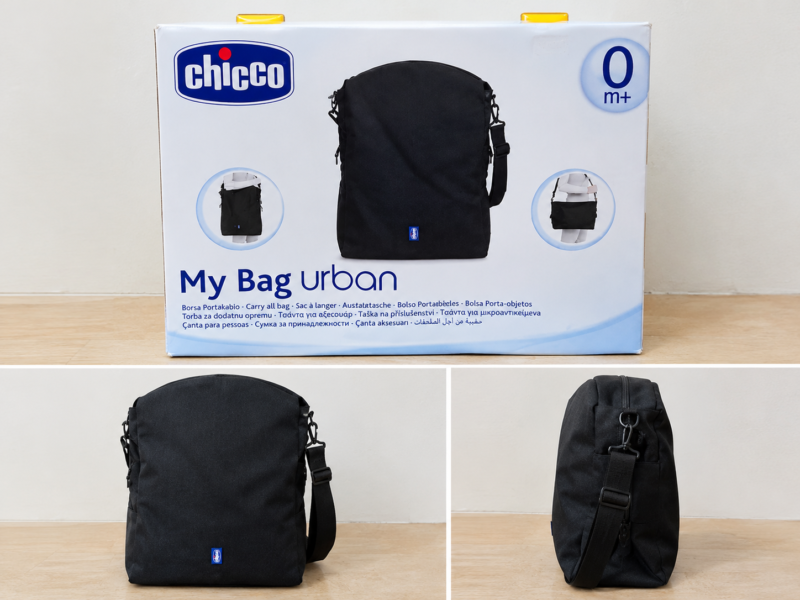 Sac à Langer Chicco My Bag Urban Noir – Sac Multifonction pour Bébé