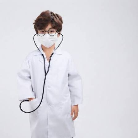 Déguisement de Médecin pour Enfant – Blouse Blanche avec Stéthoscope et Masque