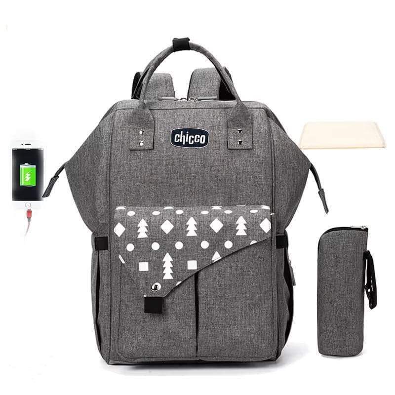 Sac à Dos à Langer Chicco Bleu Marine avec Tapis à Langer
